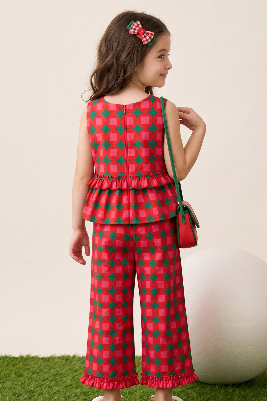 Red Printed Co-ord Set