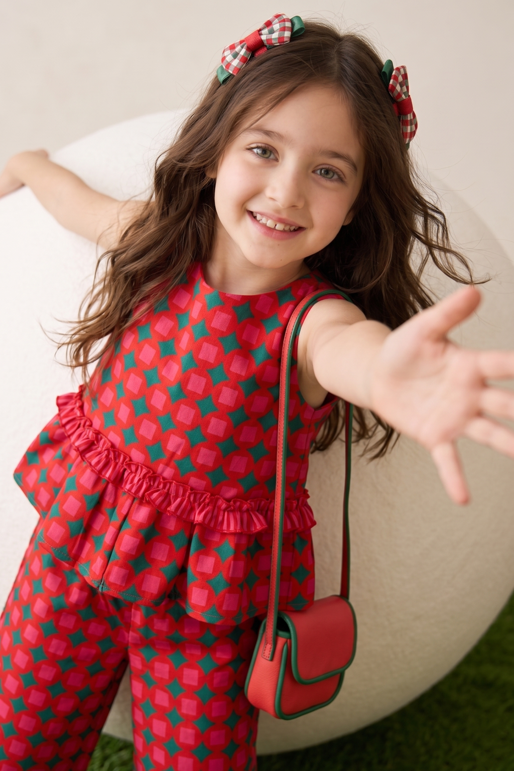 Red Printed Co-ord Set