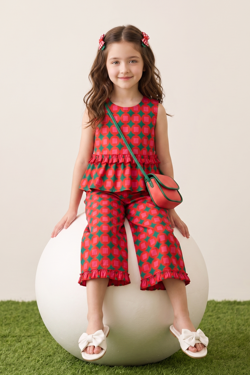 Red Printed Co-ord Set
